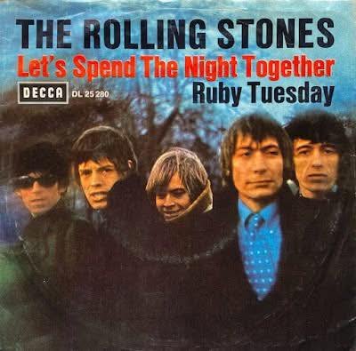 The Rolling Stones en 1967, promocionando 'Let's Spend the Night Together'