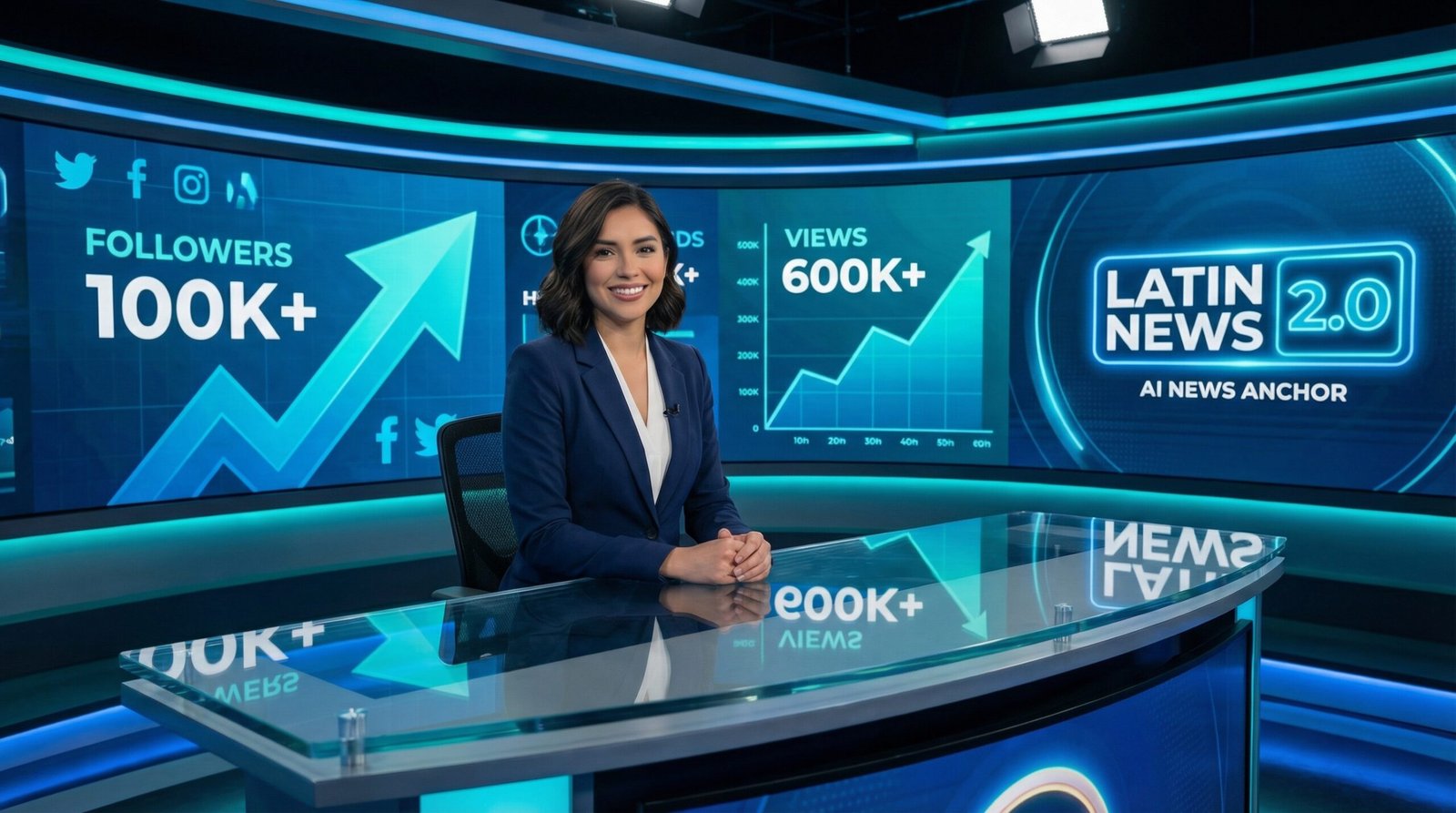 Presentadora IA noticiero